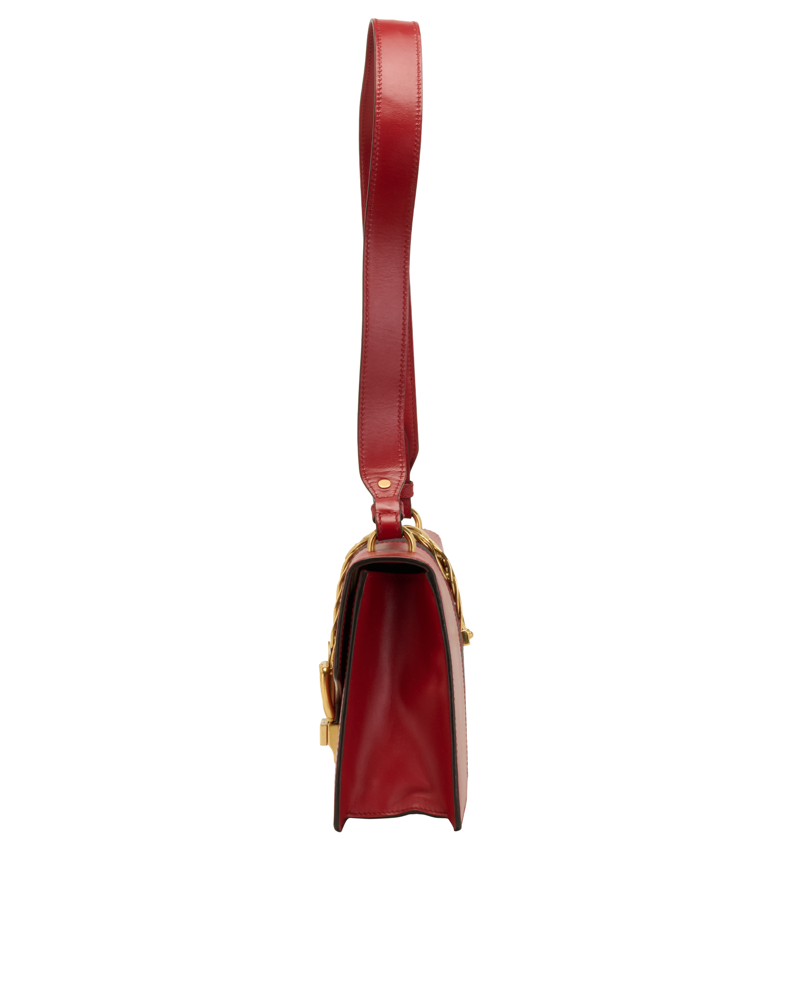 Small Sylvie, &pound;750, Handbags, Red, Leather, Bottom view